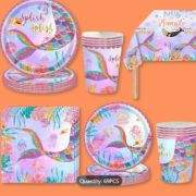 69pc Mermaid Themed Party Banquet Set