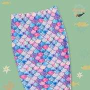 1pc High Stretch & Stylish Fish Scales Pattern Mermaid Tail