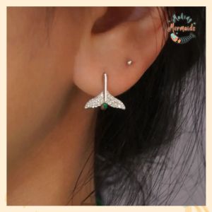 Mermaid Tail Hoop Earrings for Women