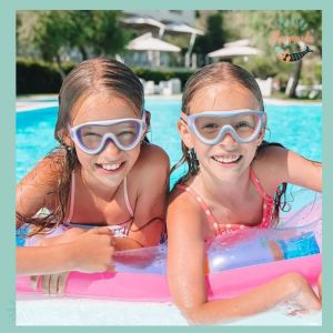 Fun Cartoon Fish Print Kids Swim Goggles