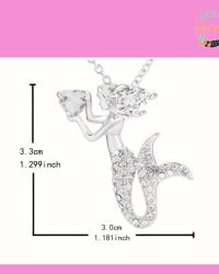 Floating Mermaid Pendant Necklace