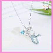 Floating Mermaid Pendant Necklace