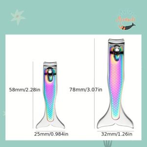 Mermaid stainless steel nail clippers