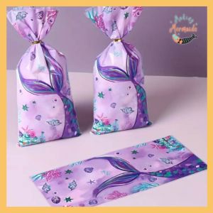 Pack of Mermaid Tail Party Candy Bags