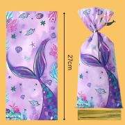 Pack of Mermaid Tail Party Candy Bags