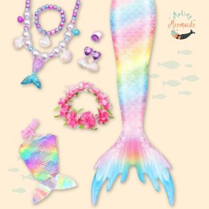 7pc Magical Mermaid Cosplay Outfit