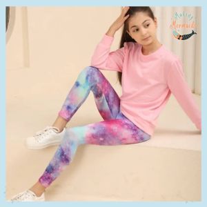 Stretchy Starry Sky Print Leggings