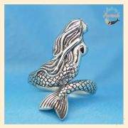 Vintage adjustable mermaid ring