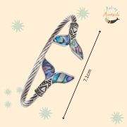 Retro Mermaid themed adjustable wrist bracelet