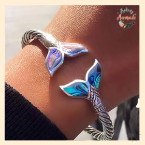 Retro Mermaid themed adjustable wrist bracelet