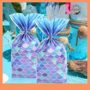 30pcs Mermaid Tail Party Sweet Bags