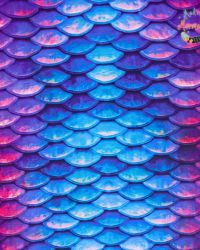 2pc Stretchy Royal Blue & Pink Mermaid Scales Tail and Monofin