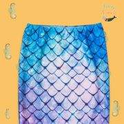 1pc Sparkly Violet Mermaid Tail