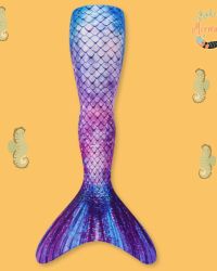 1pc Sparkly Violet Mermaid Tail