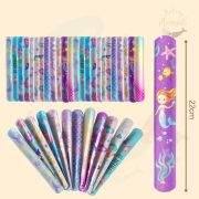 12Pcs Mermaid Slap Bracelets for Kids