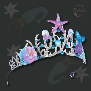 Mermaid Theme Tiara Crown – Alloy