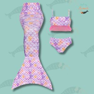 3pc Mermaid Tail and Swimwear Set