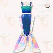 Mermaid Princess Costume Set – Mermaid skirt and tankini top