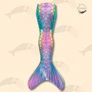 1pc Dazzling Fish Scales Pattern Mermaid Tail