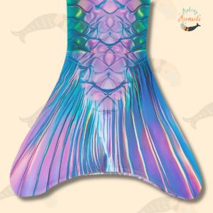 1pc Dazzling Fish Scales Pattern Mermaid Tail