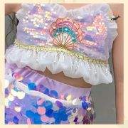 2pc Spangle-decorated Mermaid Dress-Up Set